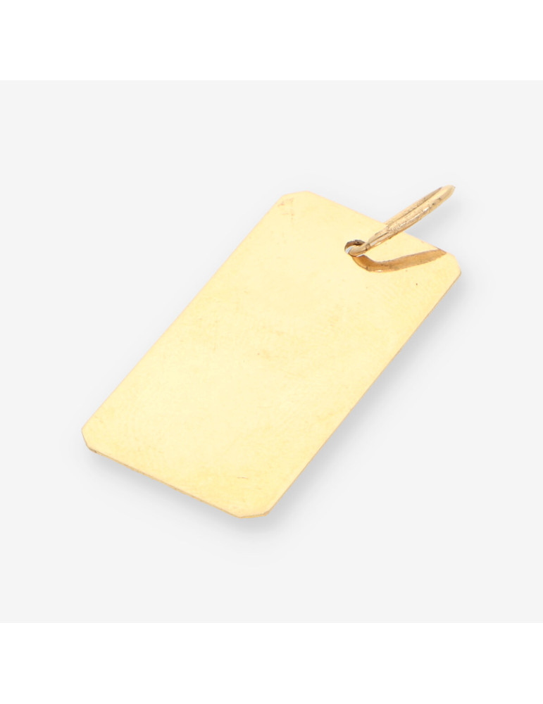Colgante placa oro