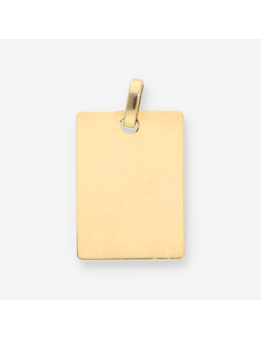 Colgante placa oro