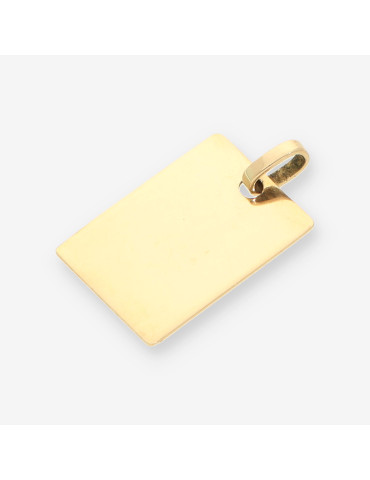 Colgante placa oro