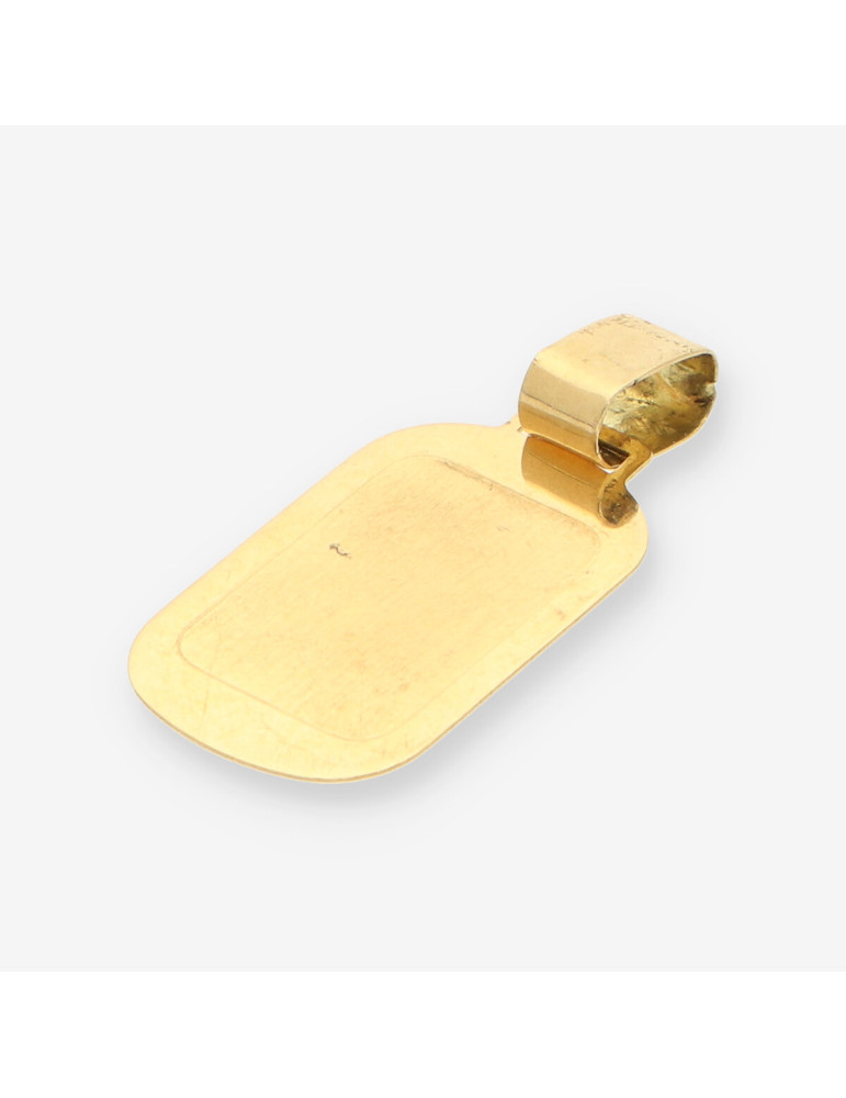 Colgante placa oro