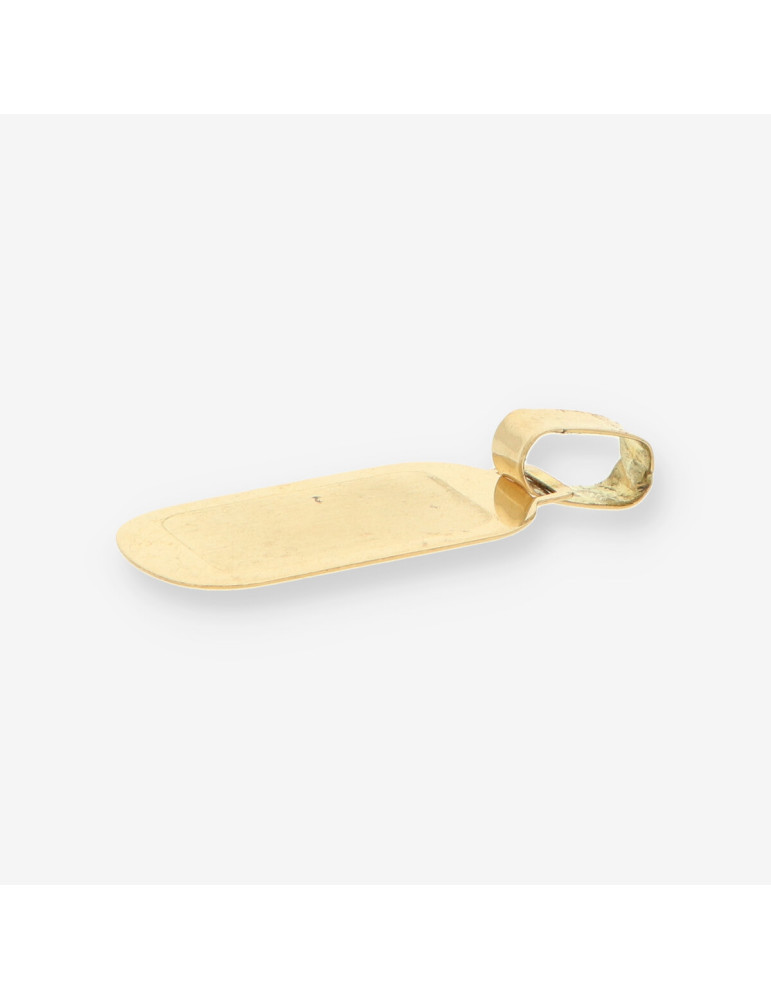 Colgante placa oro