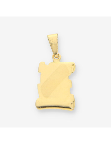 Colgante pergamino oro