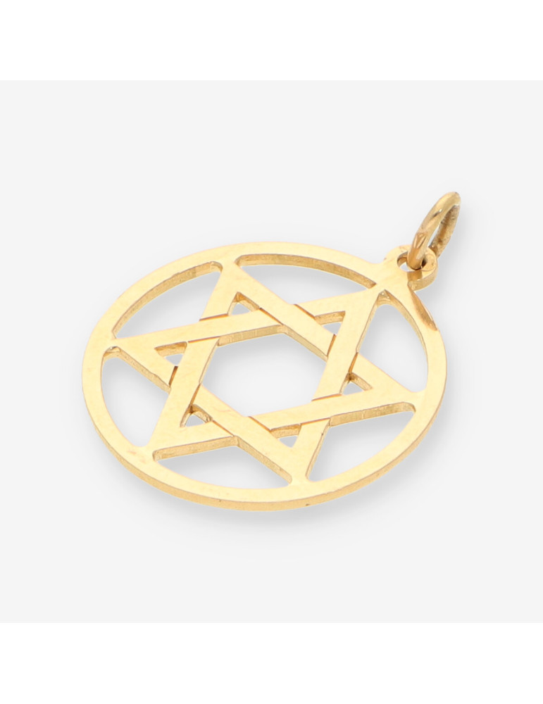 Colgante estrella de David oro