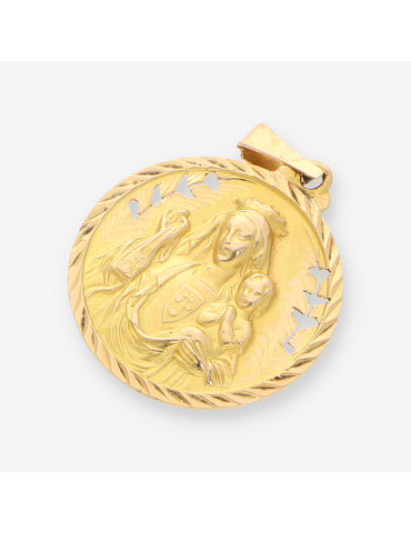 Medalla escapulario oro