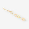 Pulsera oro bl. y amarillo