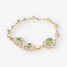 Pulsera Vintage Esmeralda y Diamantes