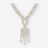 Gargantilla oro blanco y brillantes