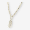 Gargantilla oro blanco y brillantes