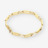 Pulsera oro blanco y amarillo