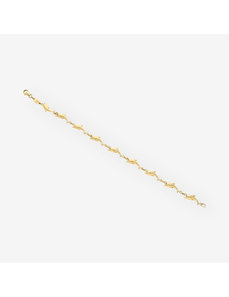 Pulsera delfines oro