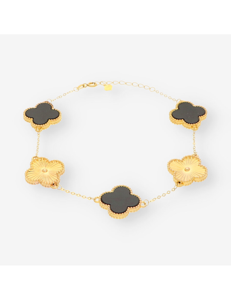 Pulsera oro Trebol