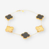 Pulsera oro Trebol