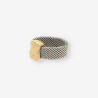 Anillo TOUS oso acero y oro