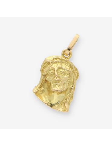 Colgante cara cristo oro