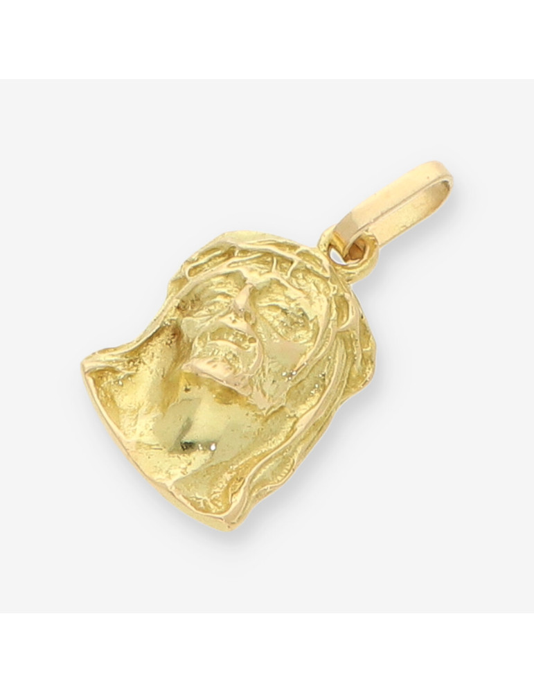 Colgante cara cristo oro