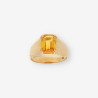 Anillo oro piedra amarilla