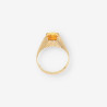 Anillo oro piedra amarilla