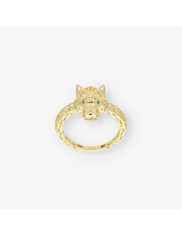 Anillo oro Pantera calado