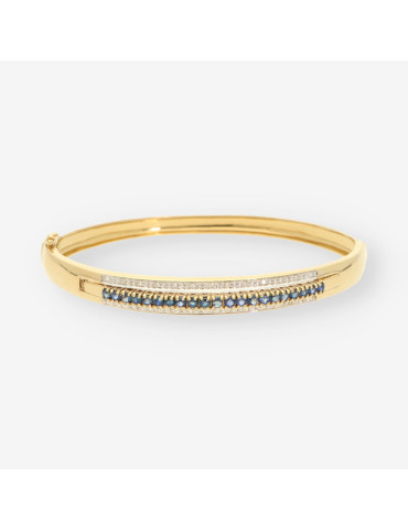 Esclava zafiros oro y brillantes