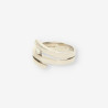 Anillo oro blanco y bri