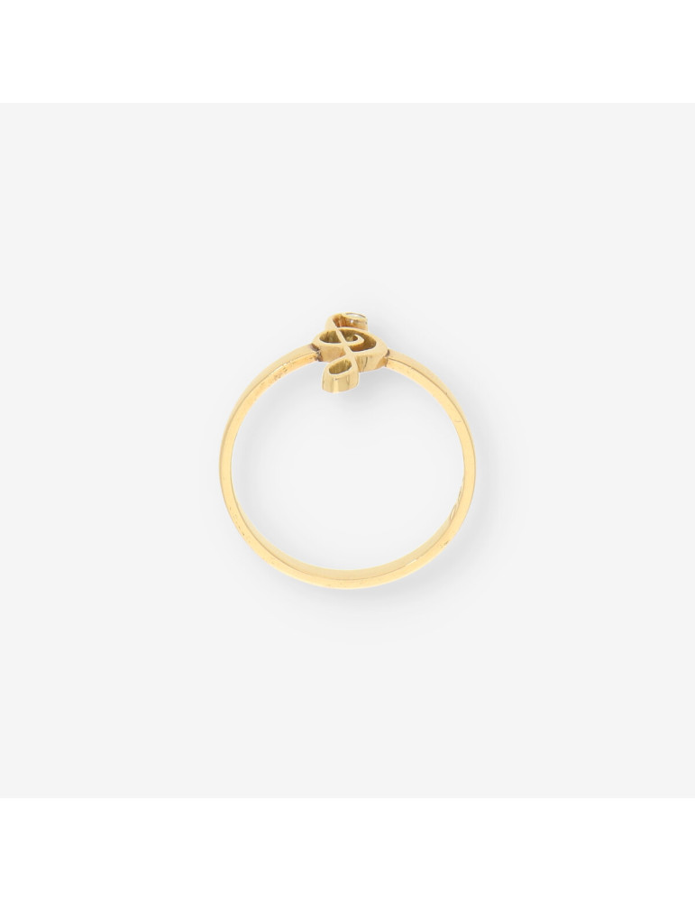 Anillo nota musical oro