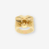 Anillo cabeza serpiente oro