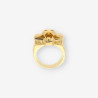 Anillo cabeza serpiente oro