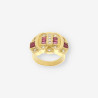 Anillo rubÃ­ oro y brillantes