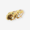Pendientes rubÃ­ oro y brillantes