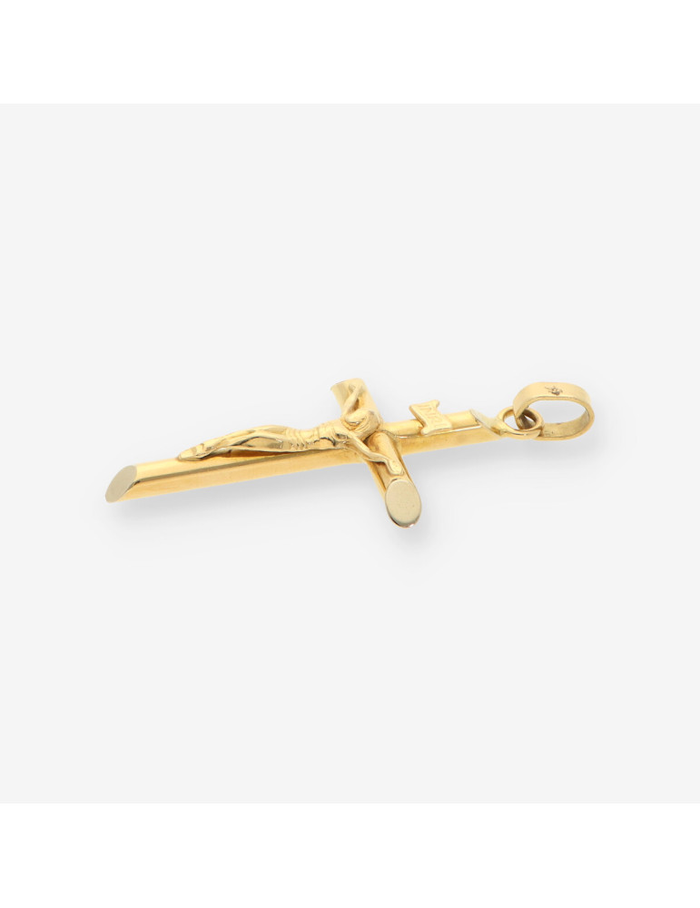 Cruz con Cristo oro
