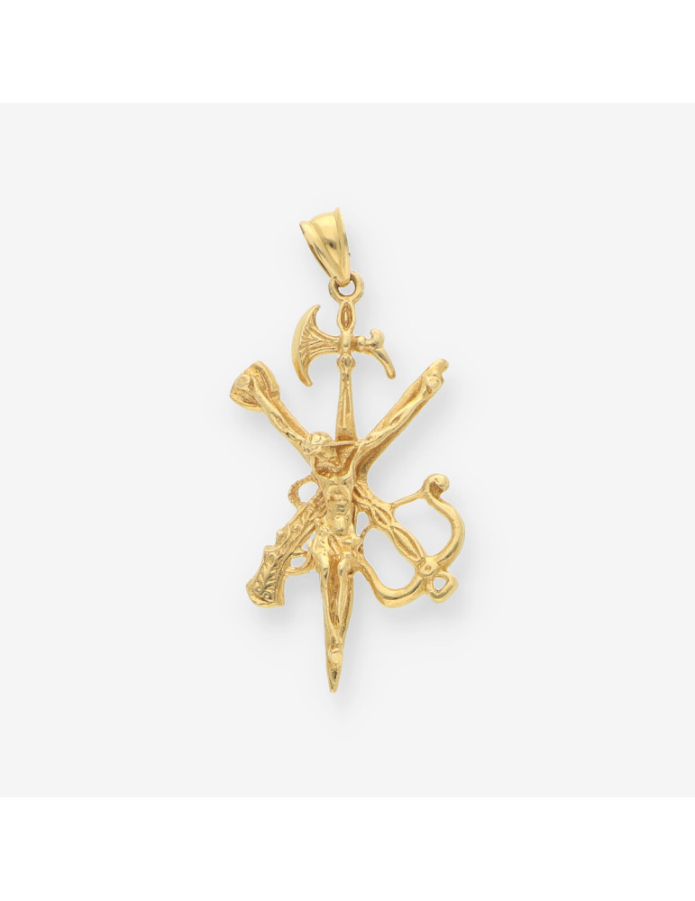 Colgante cruz oro legionario
