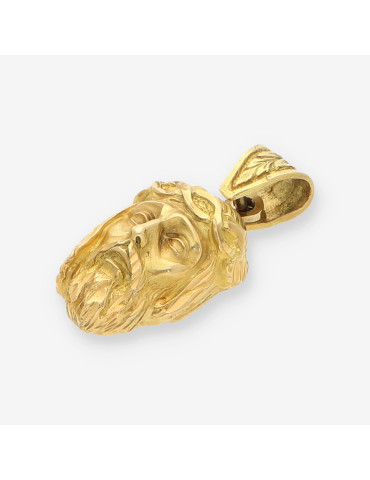 Colgante cara cristo oro