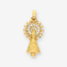 Colgante medalla virgen oro