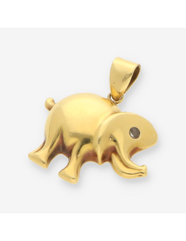 Colgante elefante oro