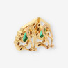 Pendientes Esmeralda oro y brillantes
