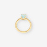 Anillo topacio oro y brillantes