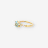 Anillo topacio oro y brillantes