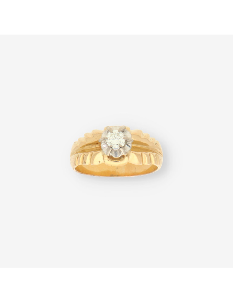 Anillo oro y brillantes