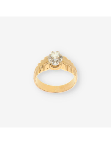 Anillo oro y brillantes