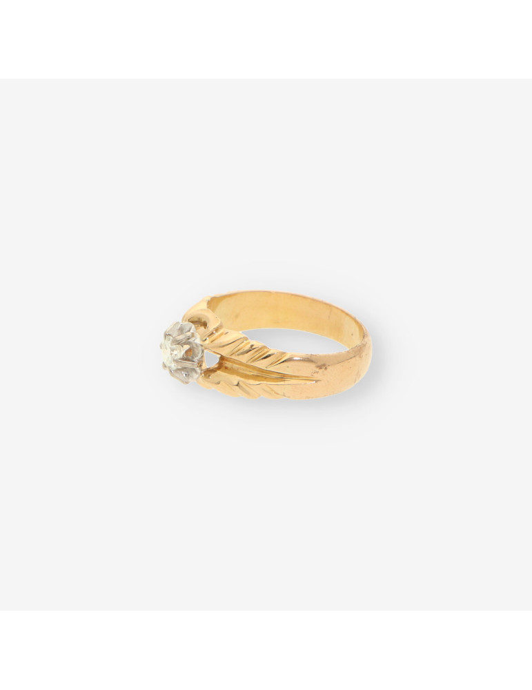 Anillo oro y brillantes