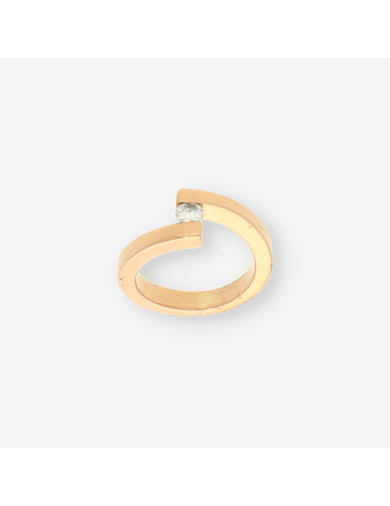 Anillo oro y brillantes