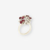 Anillo oro bl. rubÃ­ y brillantes