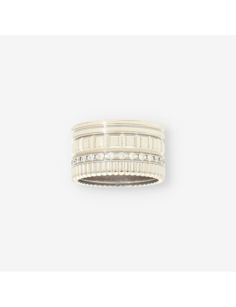 Anillo Boucheron oro bl. y brillantes