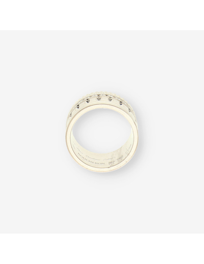 Anillo Boucheron oro bl. y brillantes