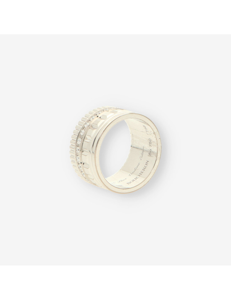 Anillo Boucheron oro bl. y brillantes