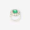 Anillo Vintage Esmeralda y brillantes