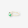 Roseton oro bl. Esmeralda y brillantes