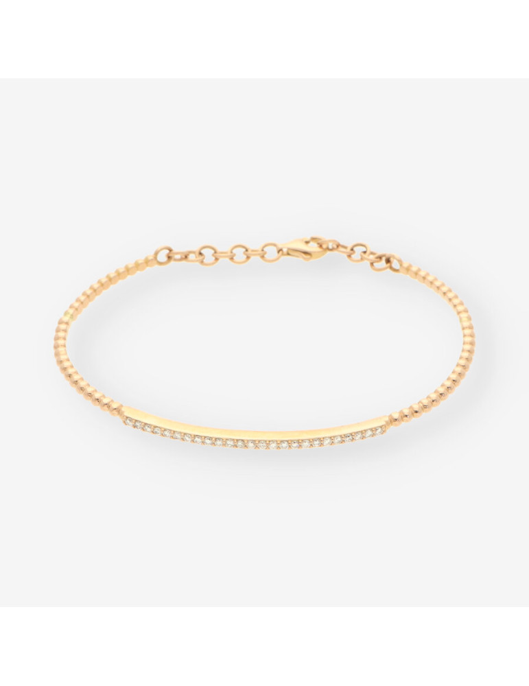 Pulsera oro y brillantes