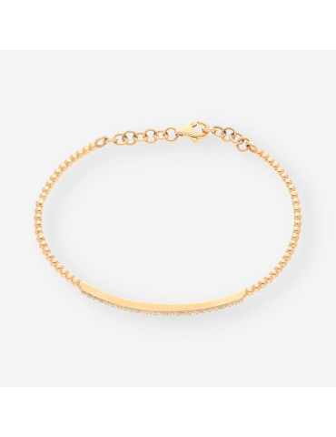 Pulsera oro y brillantes