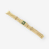 Pulsera oro y circonitas simbolo Rolex 